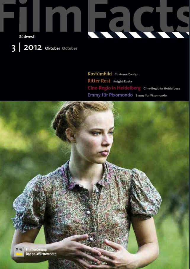 FILMFACTS (GERMANY) magazine side cover Issue 3 October 2012