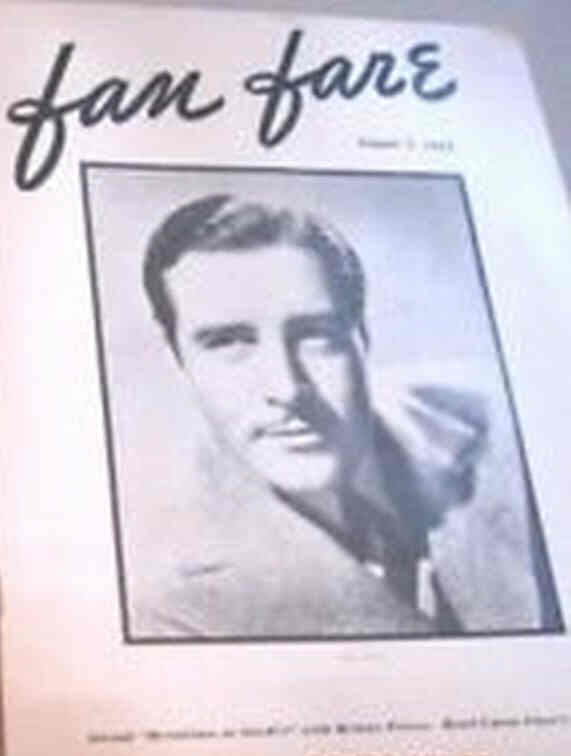 FAN FARE (USA) magazine side cover 7 August 1942