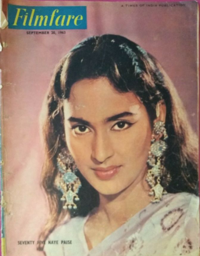 FILMFARE magazine side cover 20 September 1963