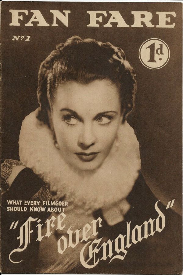 FAN FARE magazine side cover Issue 1   1936