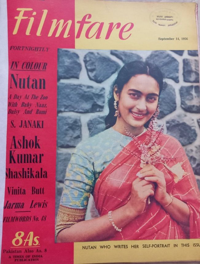 FILMFARE magazine side cover 14 September 1956