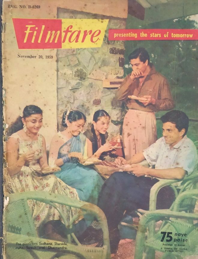 FILMFARE magazine side cover 20 November 1959