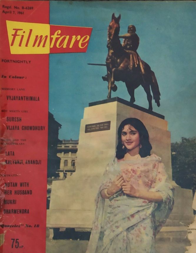 FILMFARE magazine side cover 7 April 1961