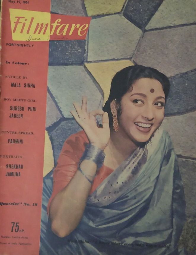 FILMFARE magazine side cover 19 May 1961