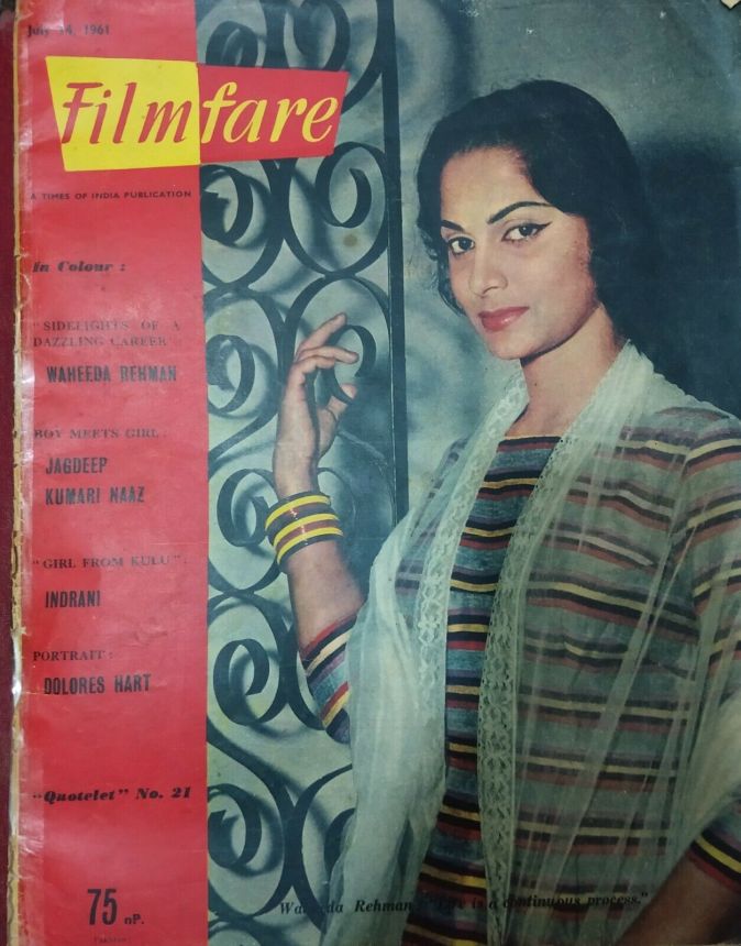FILMFARE magazine side cover 14 July 1961