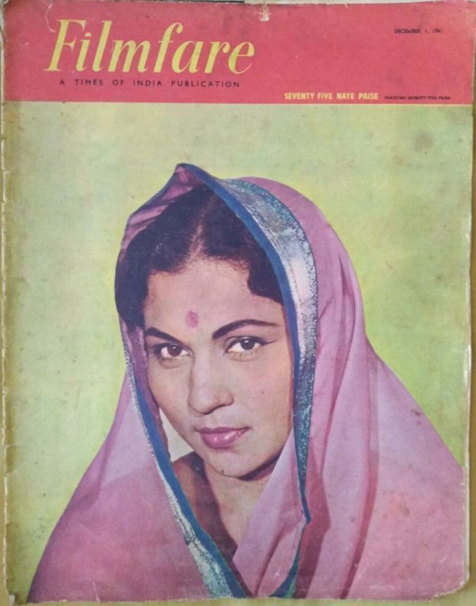 FILMFARE magazine side cover 1 December 1961