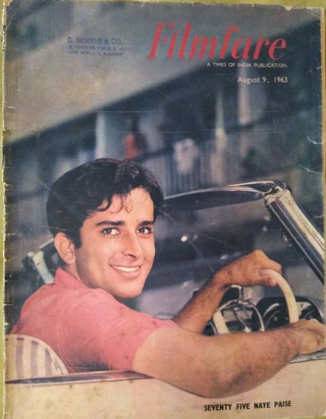 FILMFARE magazine side cover 9 August 1963