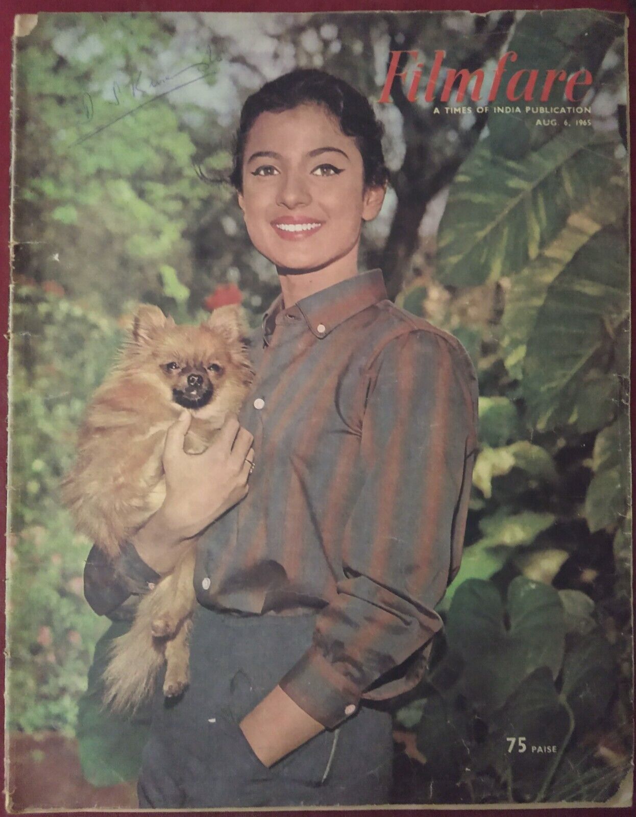 FILMFARE magazine side cover 6 August 1965