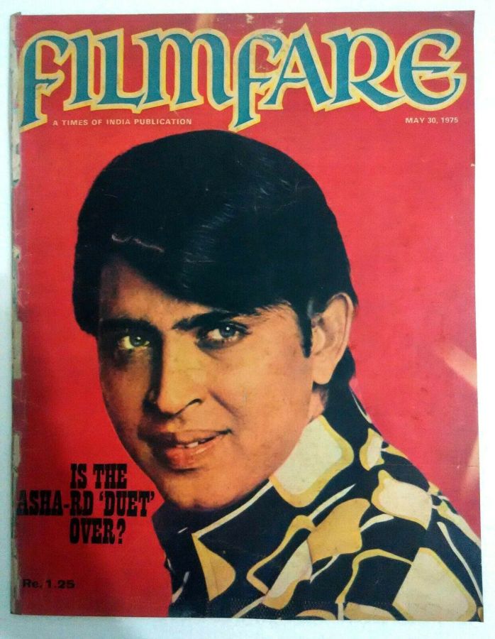FILMFARE magazine side cover 30 May 1975