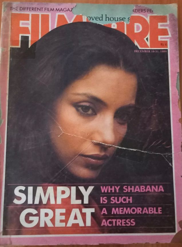 FILMFARE magazine side cover 16 December 1984