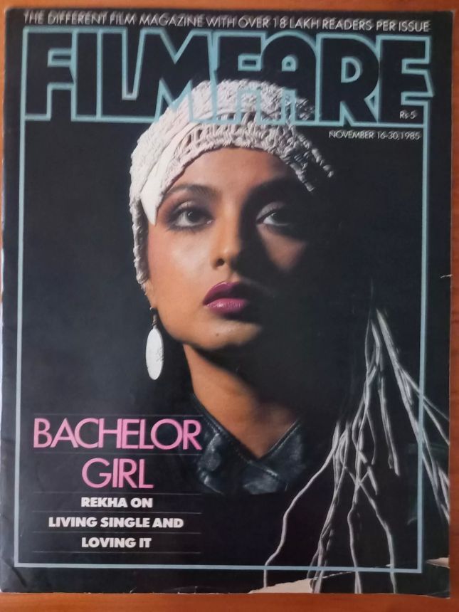 FILMFARE magazine side cover 16 November 1985