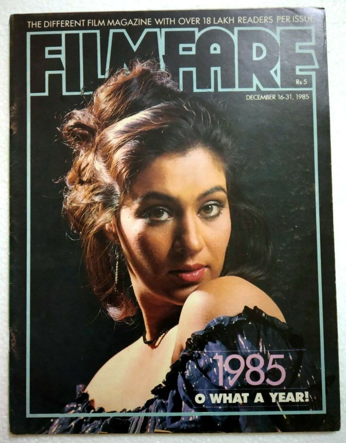 FILMFARE magazine side cover 16 December 1985