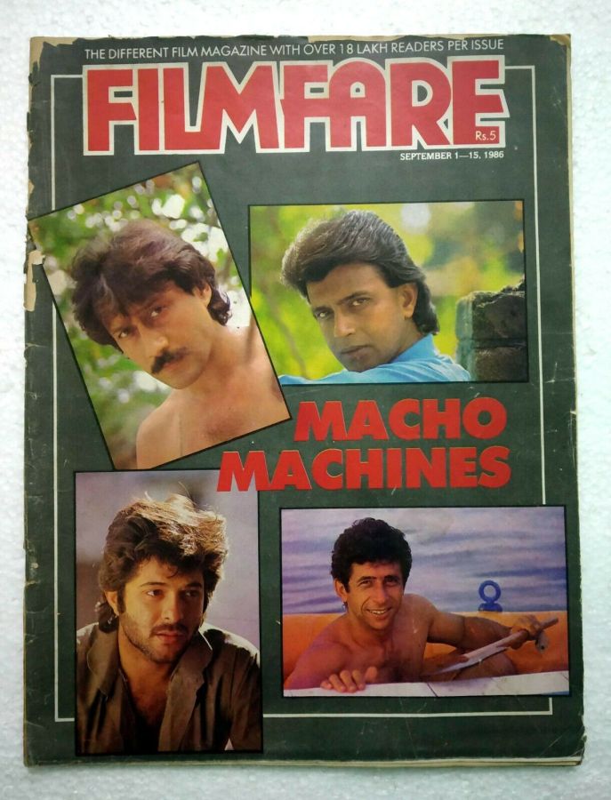 FILMFARE magazine side cover 1 September 1986