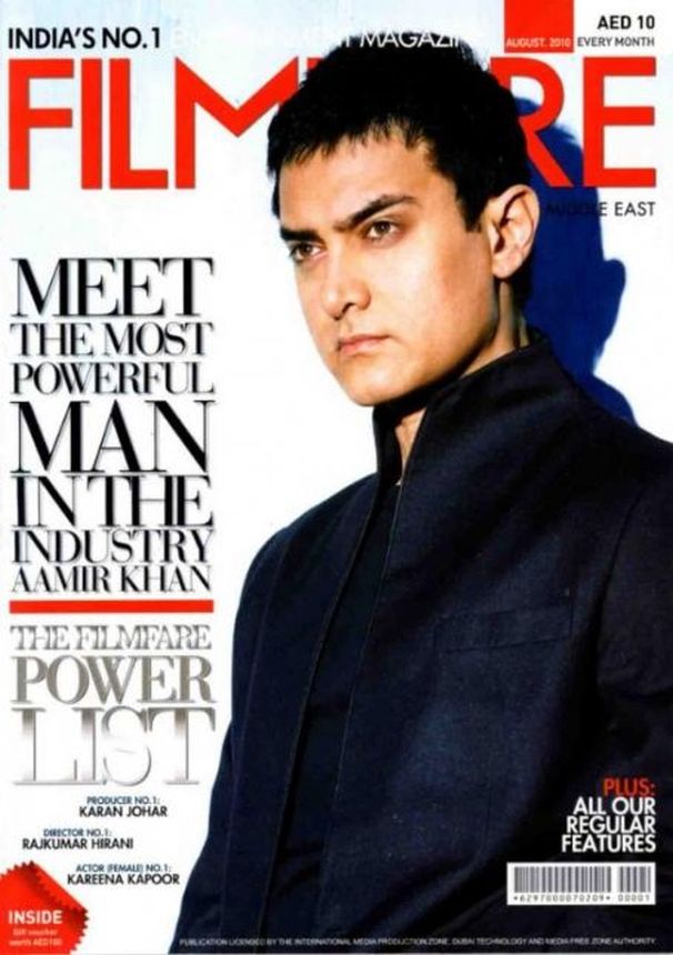 FILMFARE UNITED ARAB EMIRATES magazine side cover  August 2010