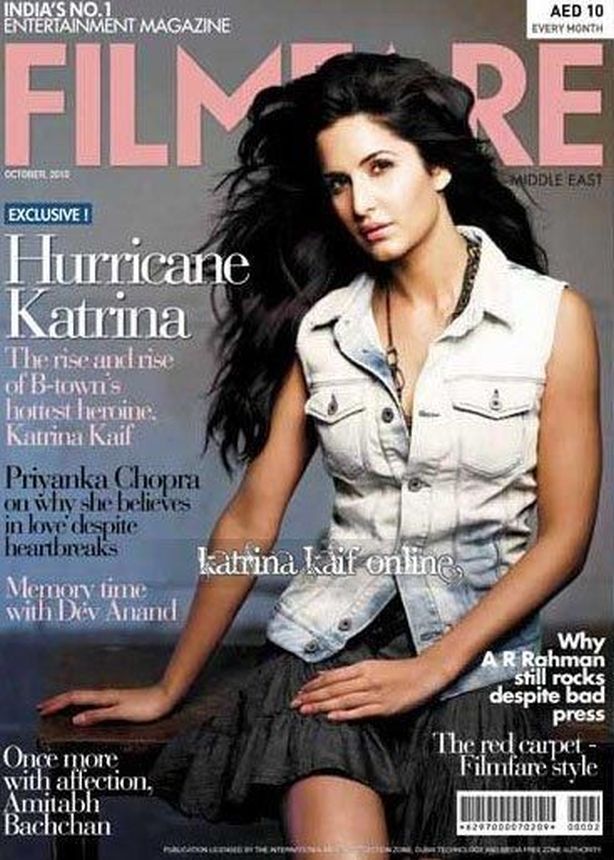 FILMFARE UNITED ARAB EMIRATES magazine side cover  October 2010