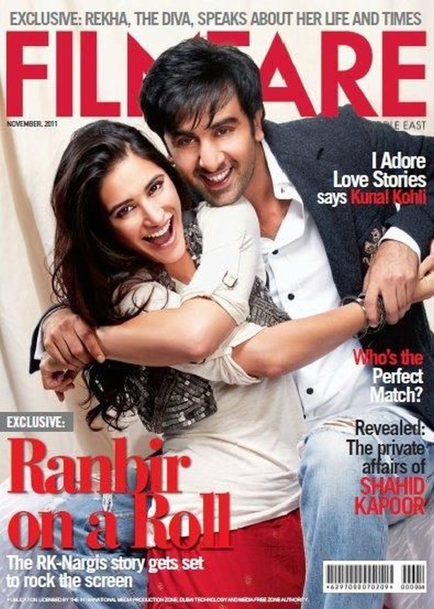 FILMFARE UNITED ARAB EMIRATES magazine side cover  November 2011