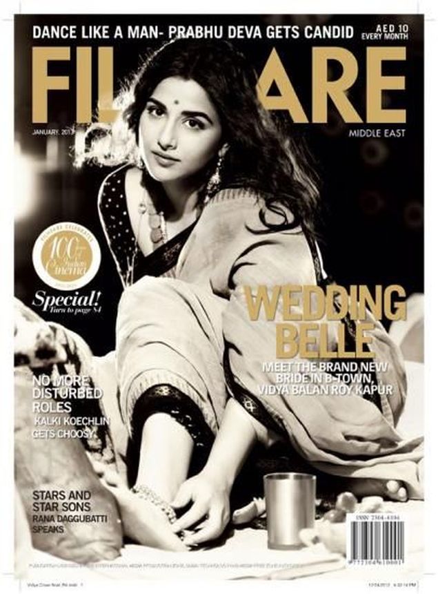 FILMFARE UNITED ARAB EMIRATES magazine side cover  January 2013