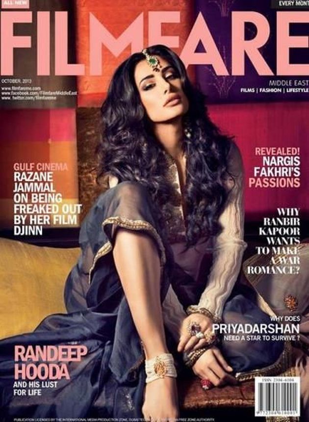 FILMFARE UNITED ARAB EMIRATES magazine side cover  October 2013