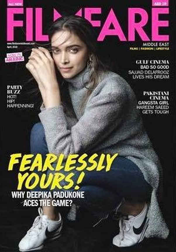 FILMFARE UNITED ARAB EMIRATES magazine side cover  April 2018