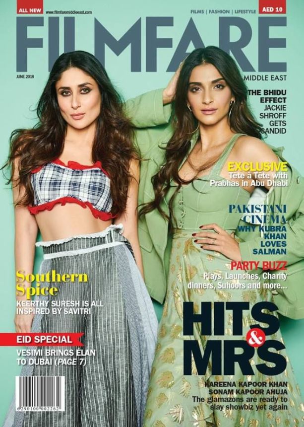 FILMFARE UNITED ARAB EMIRATES magazine side cover  June 2018