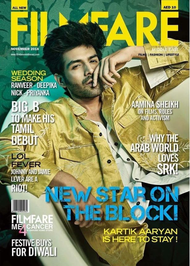 FILMFARE UNITED ARAB EMIRATES magazine side cover  November 2018