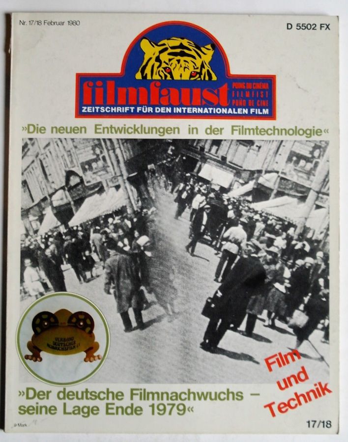 FILMFAUST magazine side cover Issue 17-18  February 1980