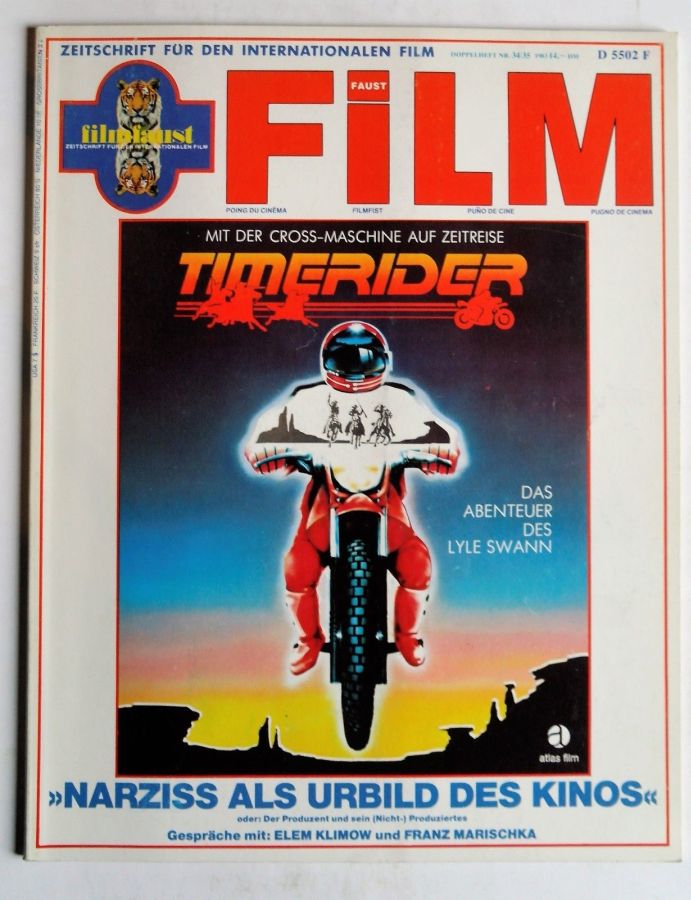 FILMFAUST magazine side cover Issue 34-5   1983
