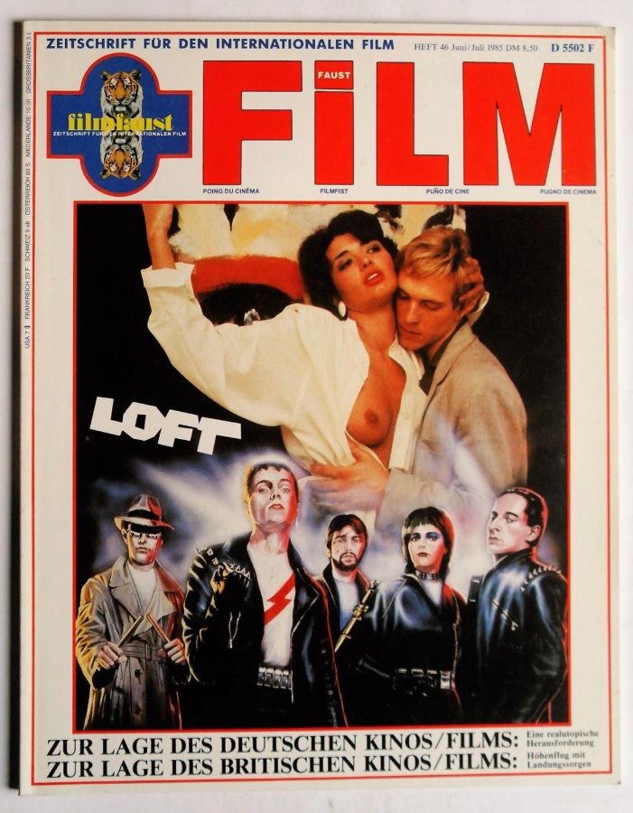 FILMFAUST magazine side cover Issue 46  June/July 1985