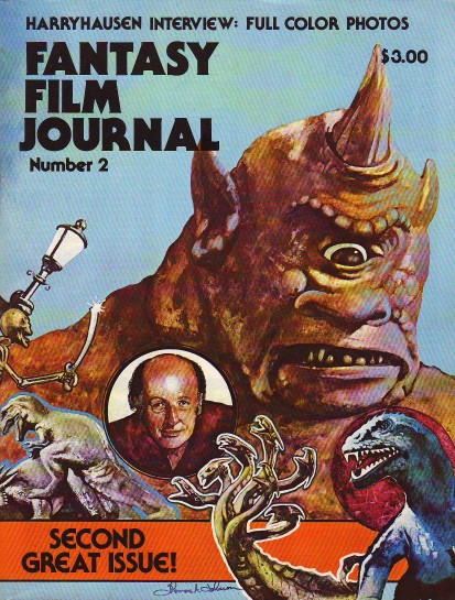 FANTASY FILM JOURNAL magazine side cover Issue 2  1978