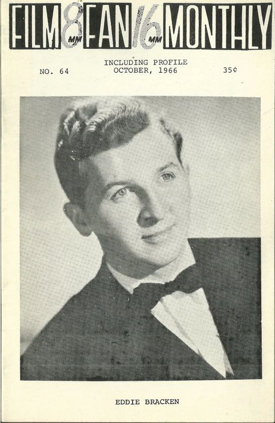 FILM FAN MONTHLY magazine side cover Issue 64 October 1966