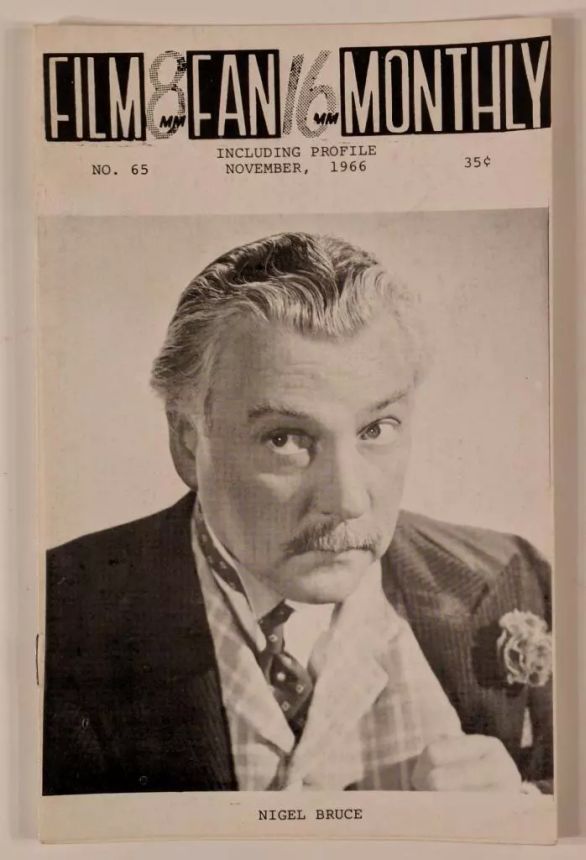 FILM FAN MONTHLY magazine side cover Issue 65 November 1966