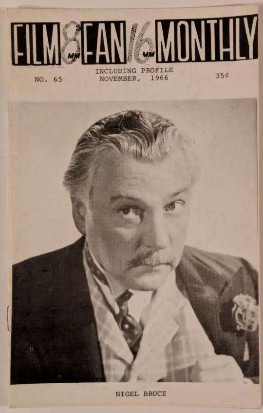 FILM FAN MONTHLY magazine cover Issue 65 November 1966
