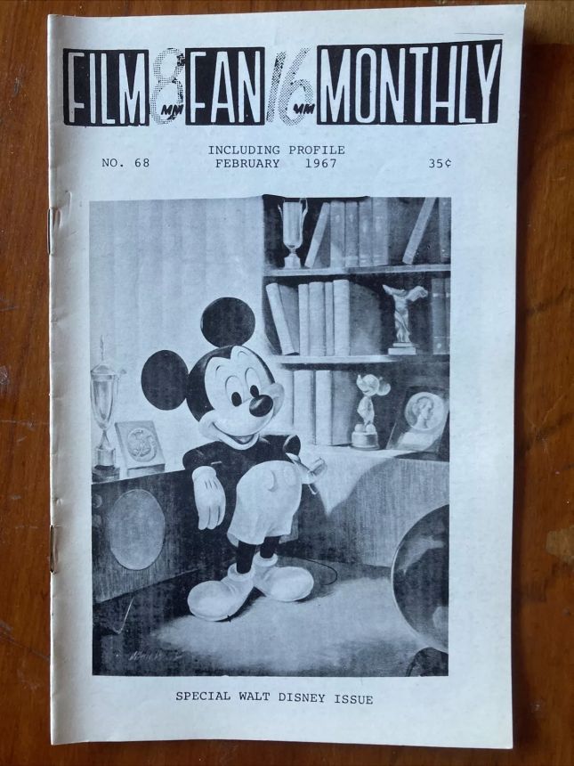 FILM FAN MONTHLY magazine side cover Issue 68 February 1967