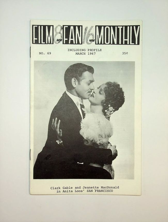 FILM FAN MONTHLY magazine side cover Issue 69 March 1967