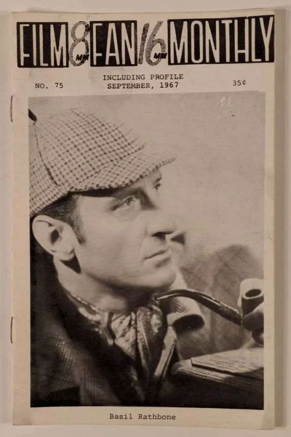 FILM FAN MONTHLY magazine side cover Issue 75 September 1967