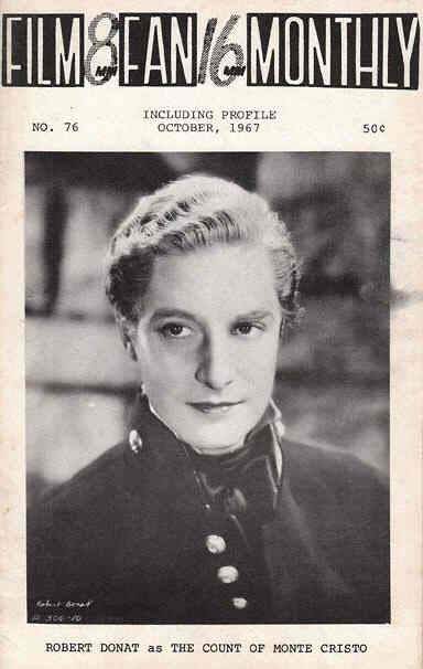 FILM FAN MONTHLY magazine side cover Issue 76 October 1967
