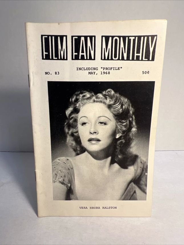 FILM FAN MONTHLY magazine side cover Issue 83 May 1968