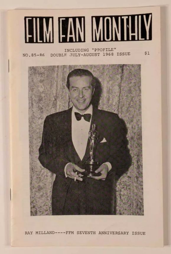 FILM FAN MONTHLY magazine side cover Issue 85 /86 July/August 1968
