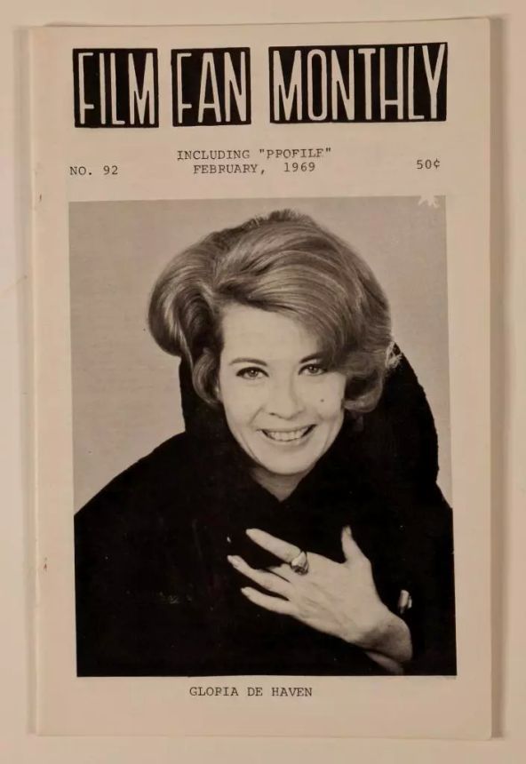 FILM FAN MONTHLY magazine side cover Issue 92 February 1969
