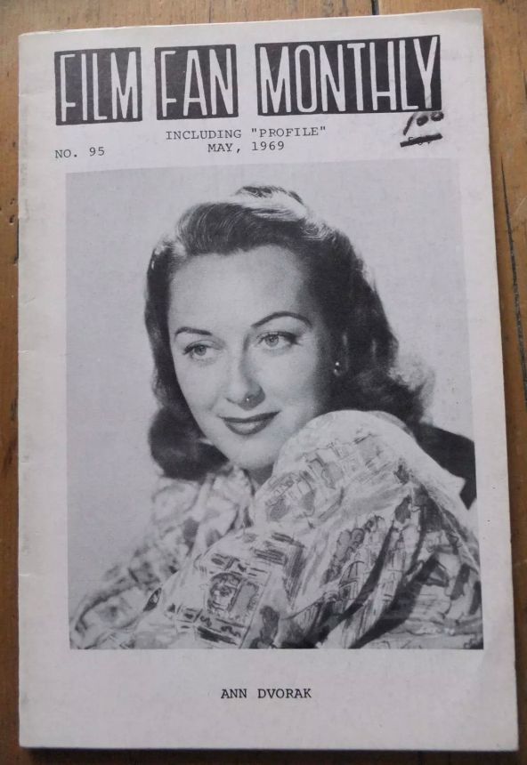 FILM FAN MONTHLY magazine side cover Issue 95 May 1969