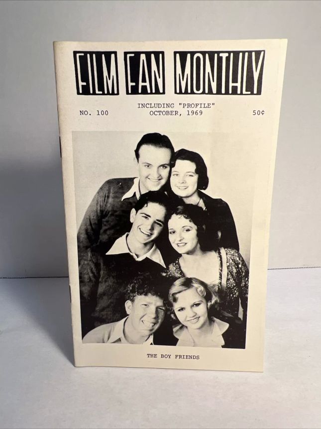 FILM FAN MONTHLY magazine side cover Issue 100 October 1969