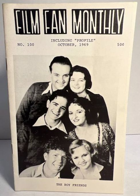 FILM FAN MONTHLY magazine cover Issue 100 October 1969