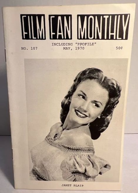 FILM FAN MONTHLY magazine cover Issue 107 May 1970