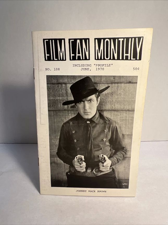 FILM FAN MONTHLY magazine side cover Issue 108 June 1970