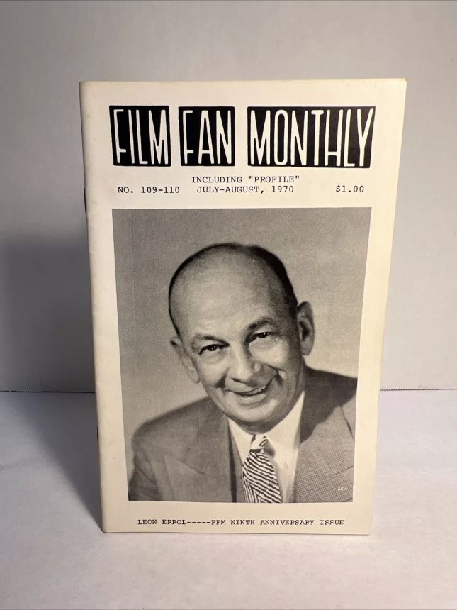 FILM FAN MONTHLY magazine side cover Issue 109/110 July/August 1970