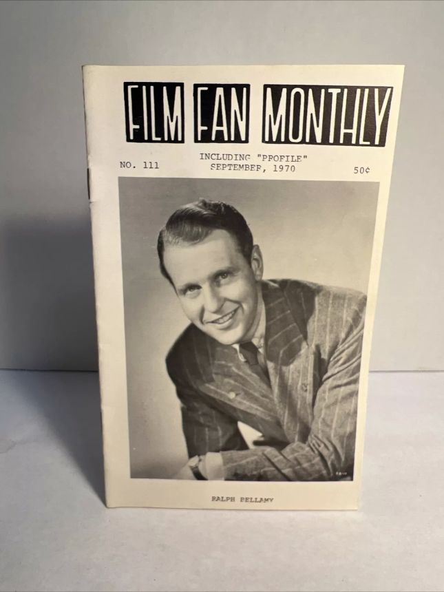 FILM FAN MONTHLY magazine side cover Issue 111 September 1970