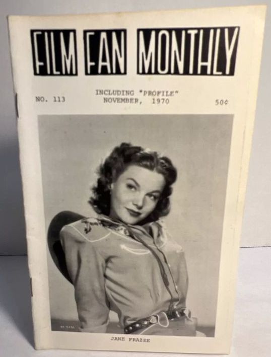 FILM FAN MONTHLY magazine cover Issue 113 November 1970