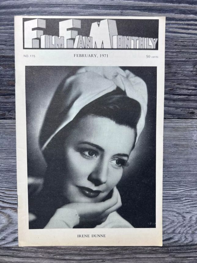 FILM FAN MONTHLY magazine side cover Issue 116 February 1971