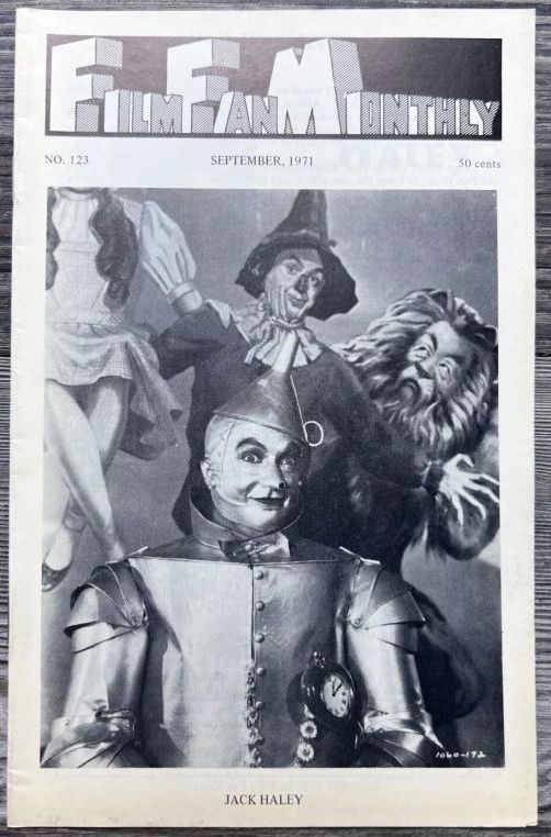FILM FAN MONTHLY magazine cover Issue 123 September 1971