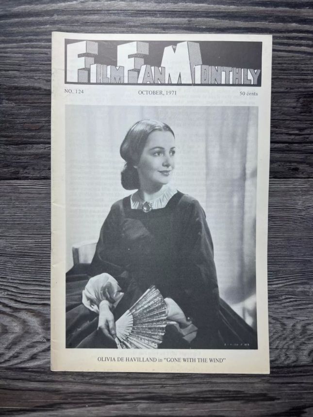 FILM FAN MONTHLY magazine side cover Issue 124 October 1971
